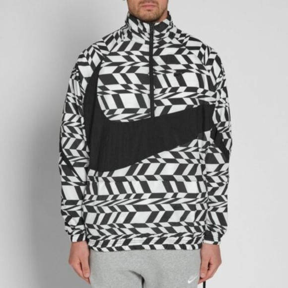 big swoosh woven jacket